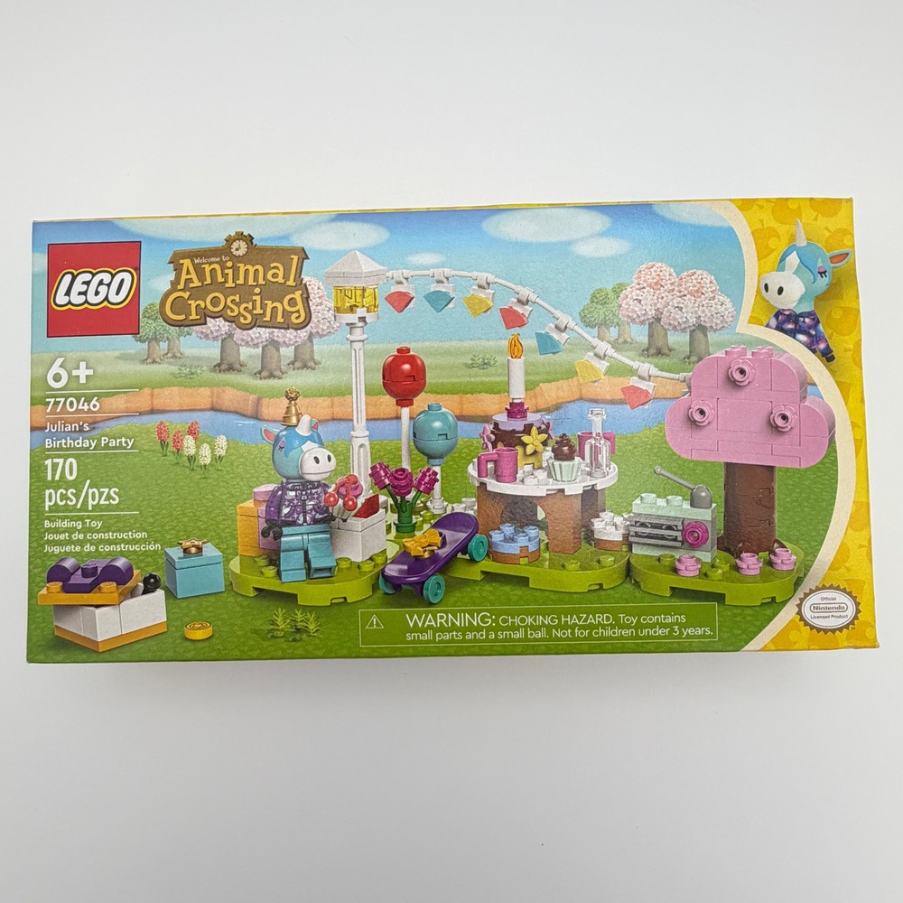 LEGO Animal Crossing Julian's Birthday Party Building Toy Multicolor NEW
